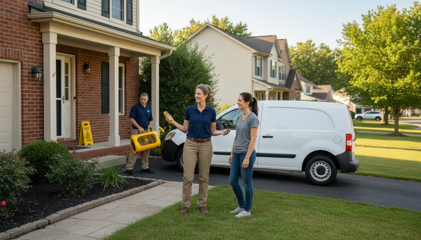 Residential water damage restoration in Goldonna, LA